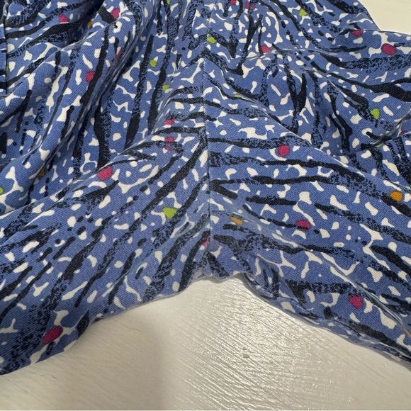 Hearts of Palm Blue and White Fitted Ribbed Blouse Women’s Size Petite Large - Picture 12 of 12